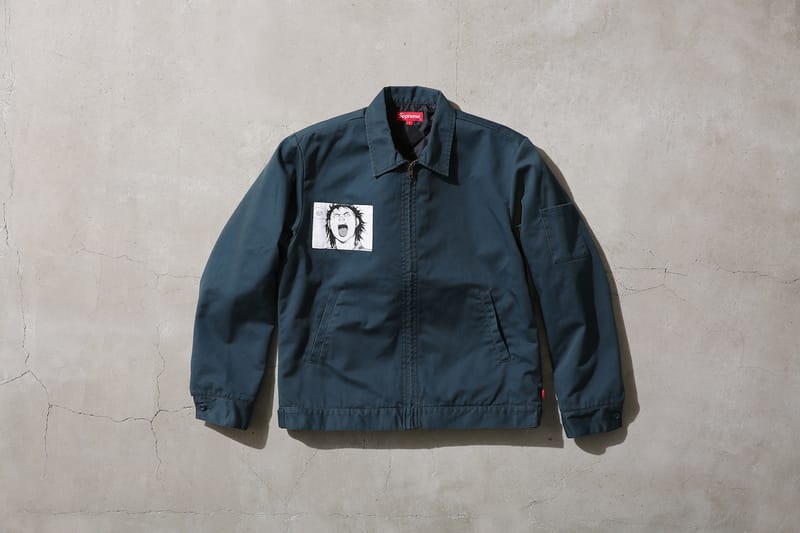 Supreme akira work jacket black sale