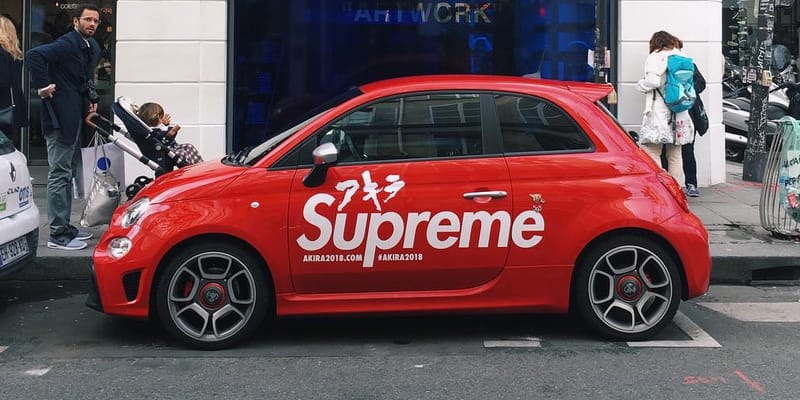 Akira' x Supreme Car Spotted in Paris | Hypebeast