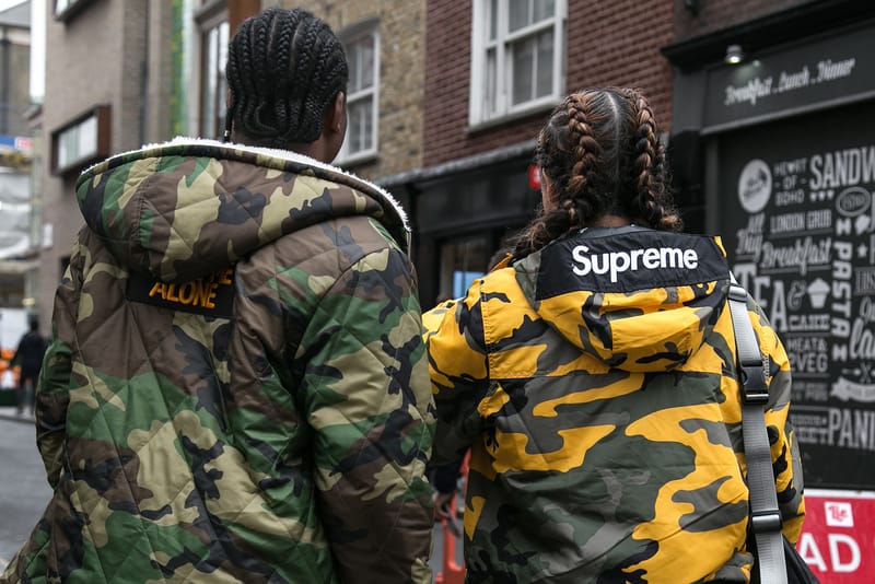 Supreme brooklyn outlet camo pants