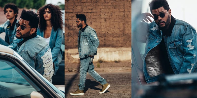 The weeknd jeans on sale jacket