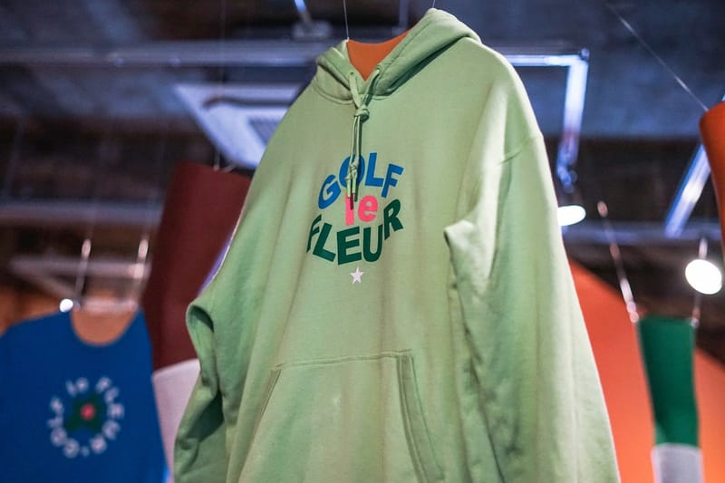 Green golf le top fleur hoodie