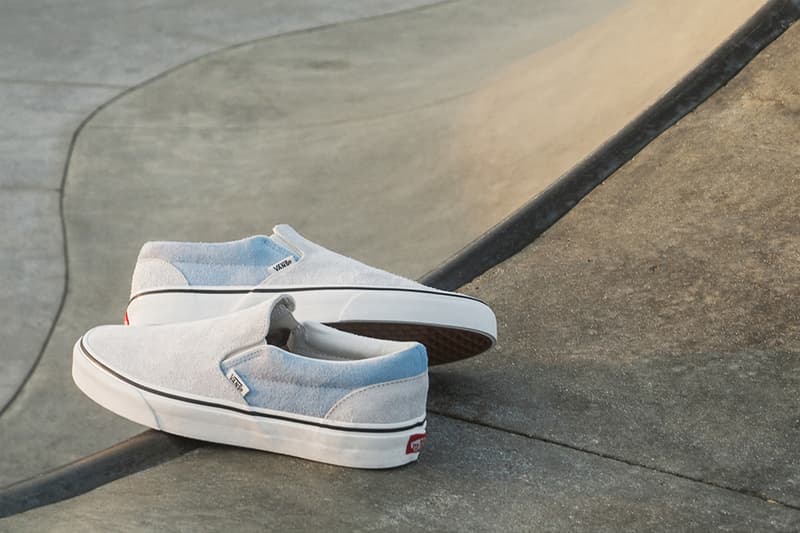 Fuzzy lined slip on vans Clearance