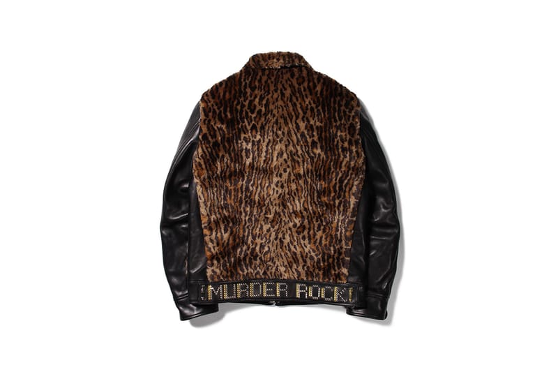 WACKO MARIA Other Leopard Leather 50s Jacket L Cowhide Red