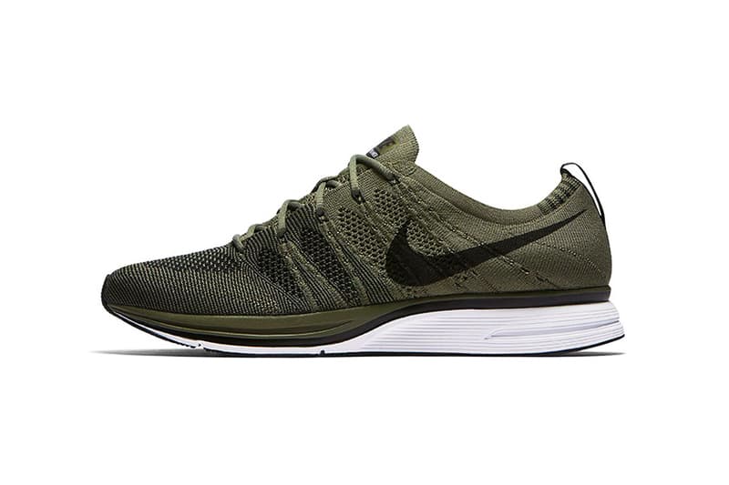 nike flyknit trainer medium olive