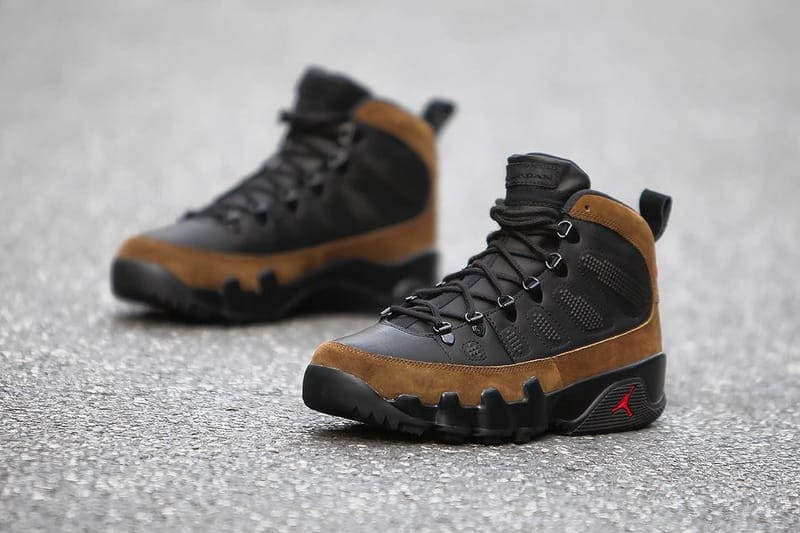 Jordan 9 best sale boot on feet