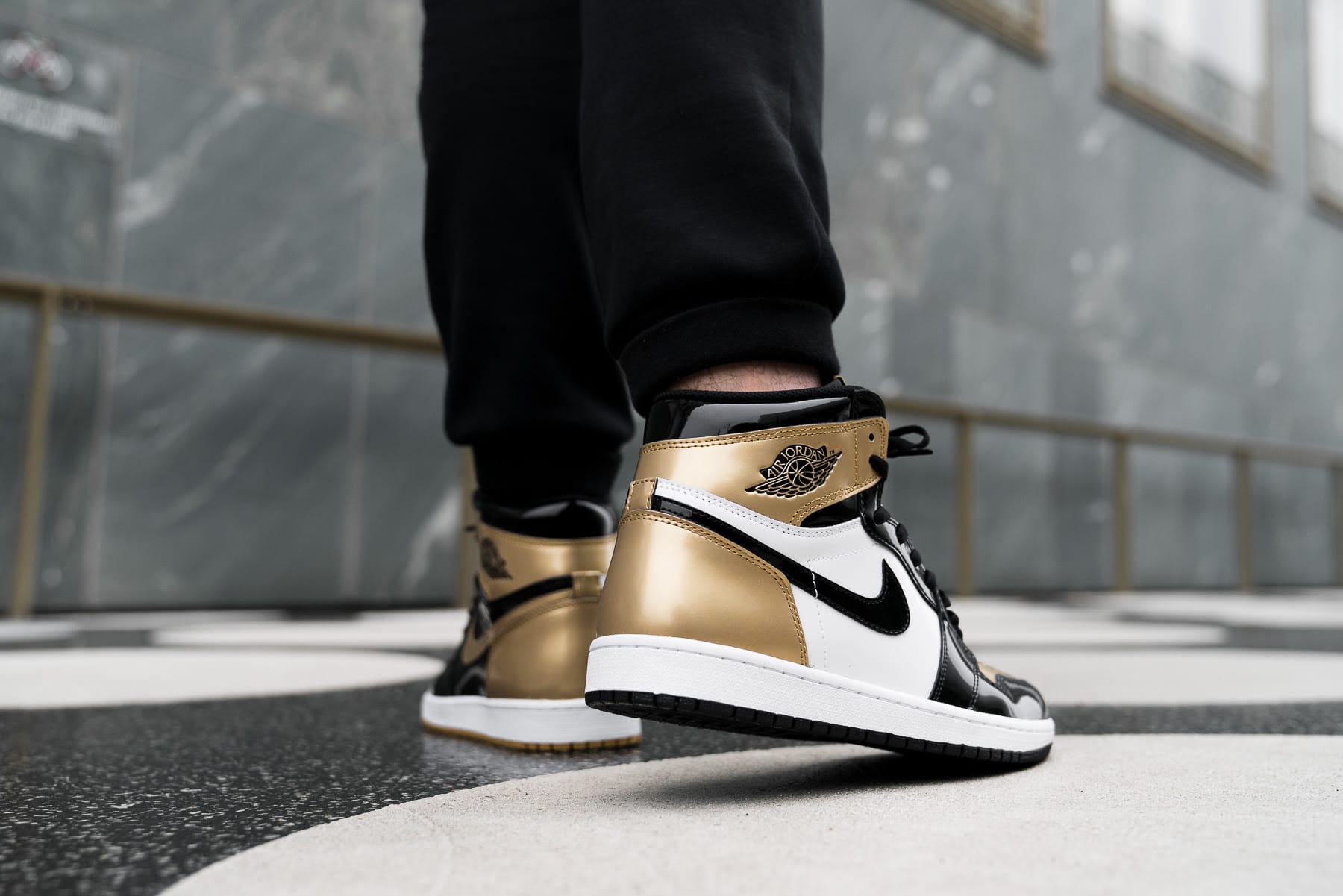 Air Jordan 1 Top 3 Black/Gold On-Feet Shots | Hypebeast
