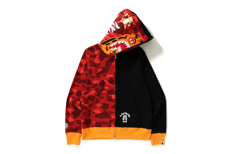 Bape shark red on sale camo