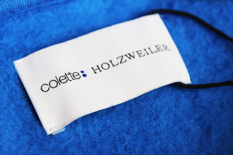 colette x Holzweiler Reveal Blue Hangon Hoodie Hypebeast