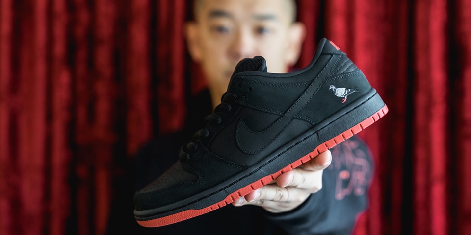 nike sb dunk low black pigeon