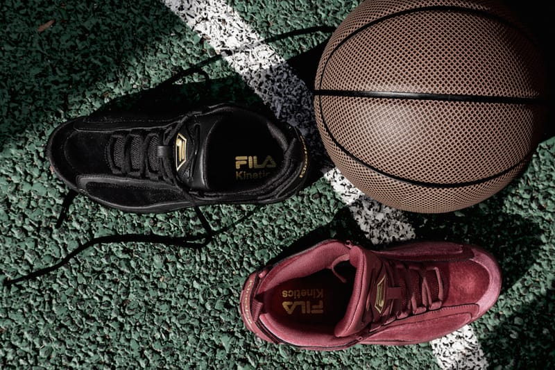 Burgundy and clearance gold filas