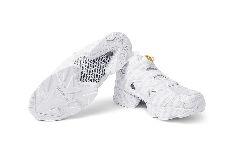 Reebok instapump fury hot sale vetements emoji white