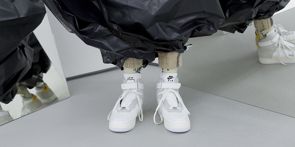 a cold wall air force 1 on feet