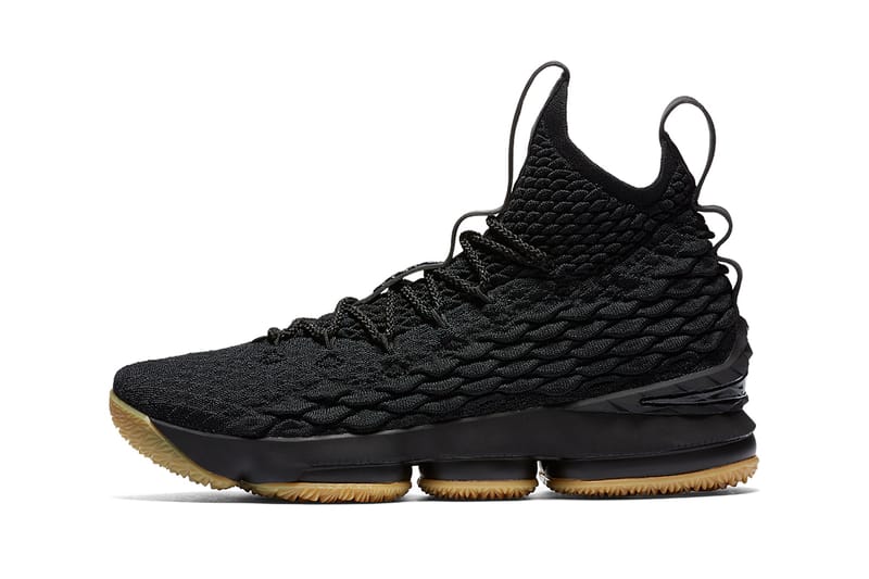 Nike lebron 15 sale black and white