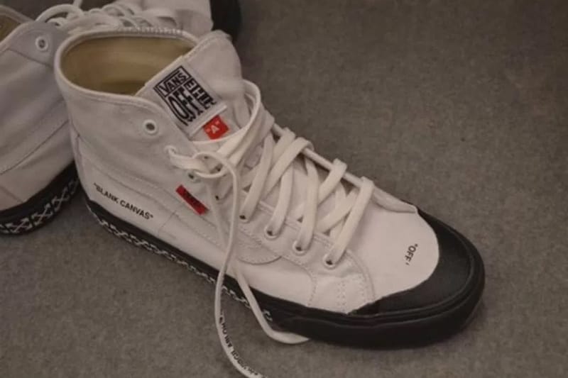 Off white store vans collab