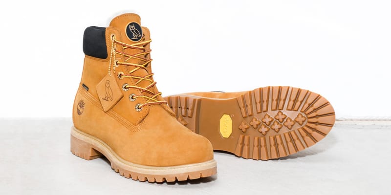 OVO x Timberland 6 Inch Boots Wheat Black Hypebeast