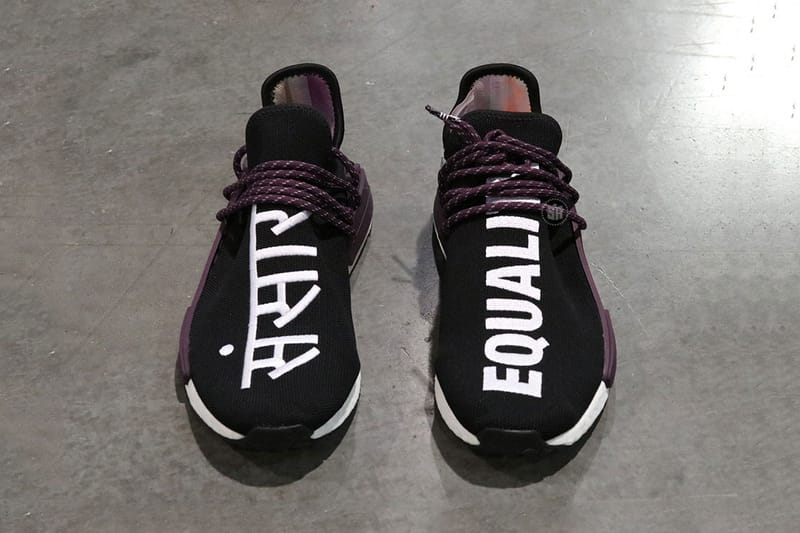 Human race nmd black on sale purple