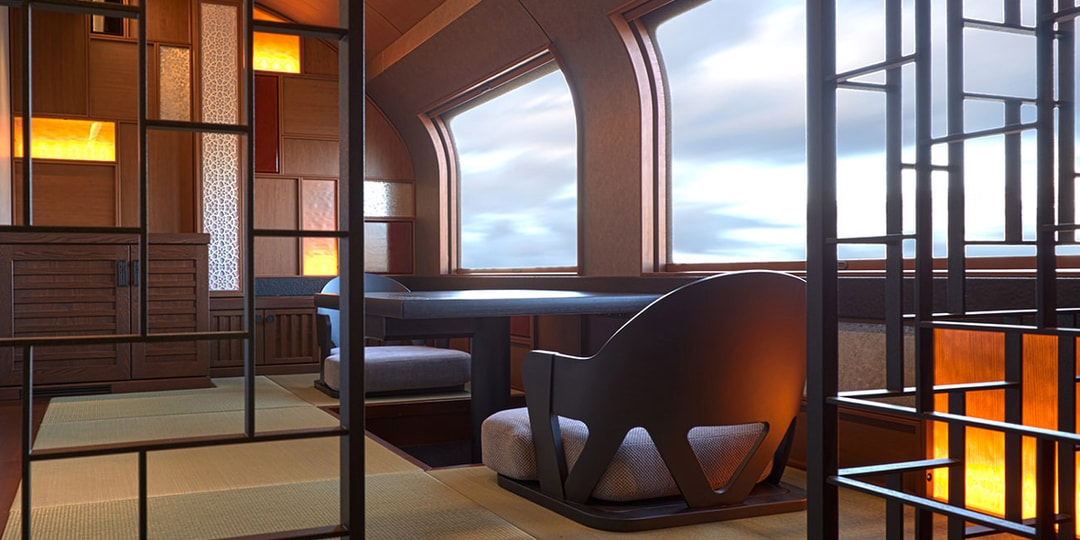 Новый роскошный японский поезд предлагает люксы в стиле татами и панорамные виды