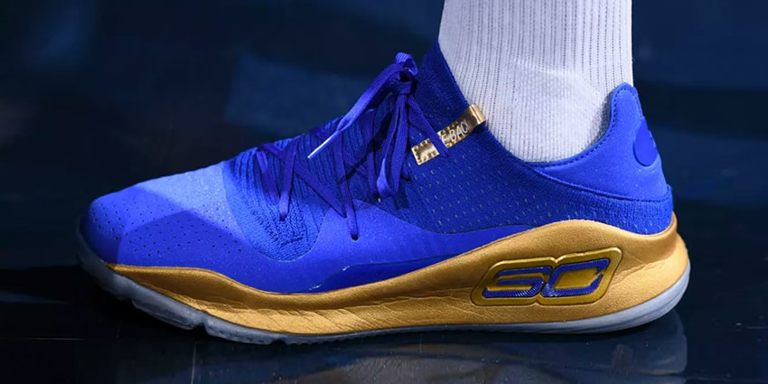 curry 5 blue and gold