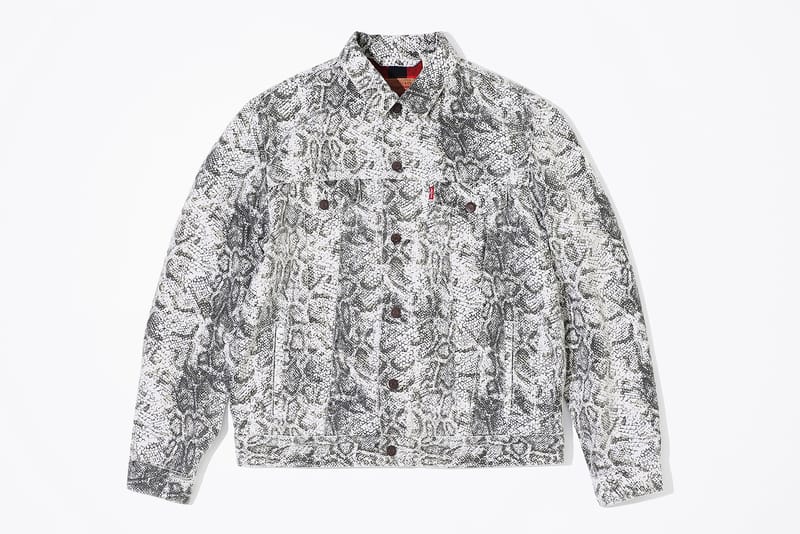 Supreme levi's hot sale snakeskin jacket