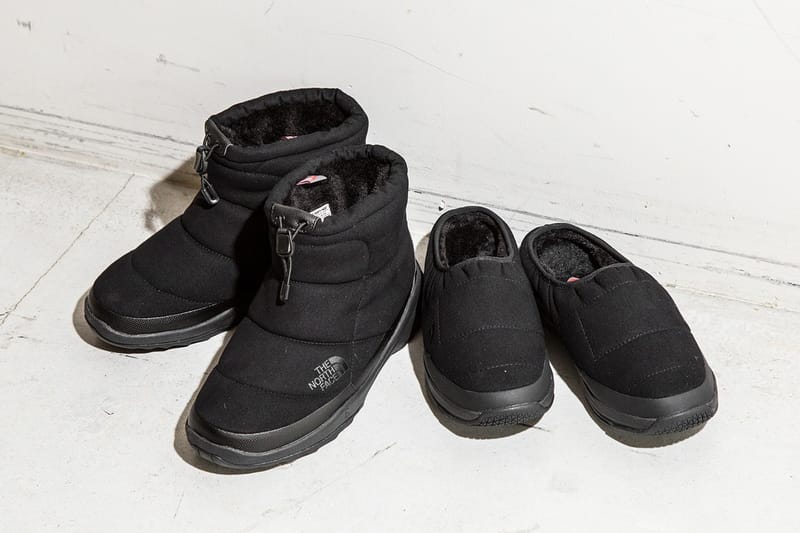 The North Face Nuptse Bootie & Mule In All Black | Hypebeast