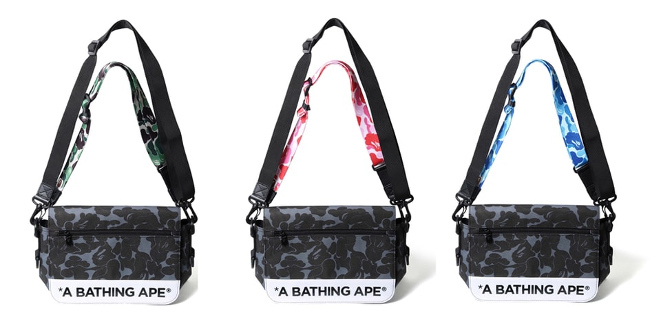 BAPE Drops New Camo-Printed ABC Double Strap Bag | Hypebeast
