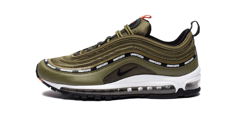 UNDEFEATED x Nike Air Max 97 Olive Green Orange | Hypebeast