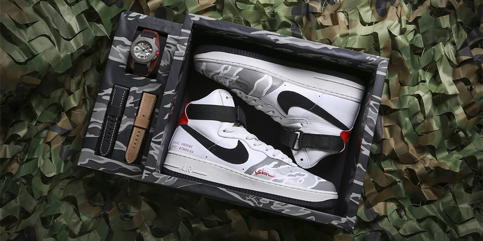 atmos x UNDONE x SBTG x Nike Air Force 1 High | Hypebeast