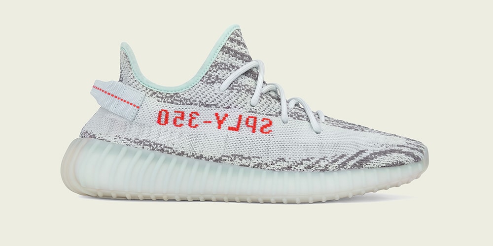 yeezy blue and tan