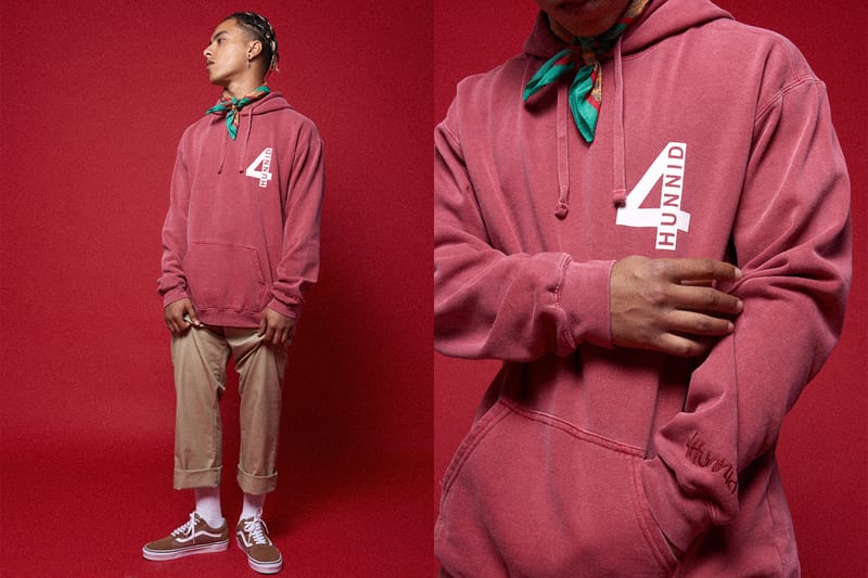 4hunnid red online hoodie