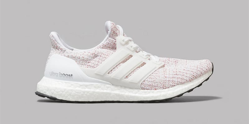 adidas UltraBOOST 4.0 in White/Scarlet | Hypebeast