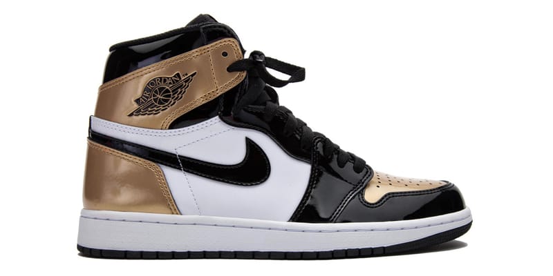 Air jordan 1 clearance retro high black/metallic gold-white