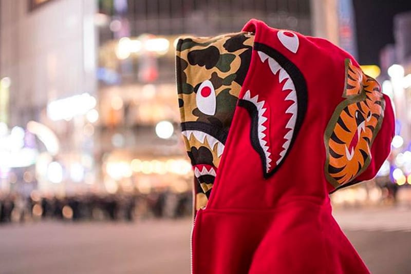 BAPE Shark Full Zip Double Hoodie | Hypebeast