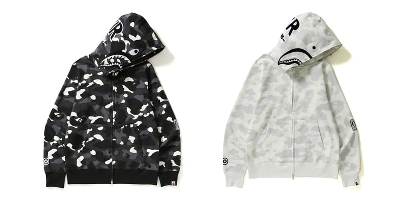 Bape city camo hot sale shark hoodie