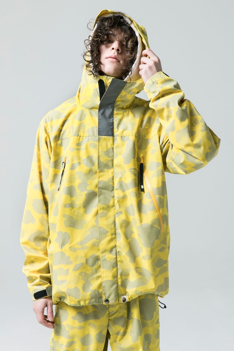 Bape yellow best sale camo jacket