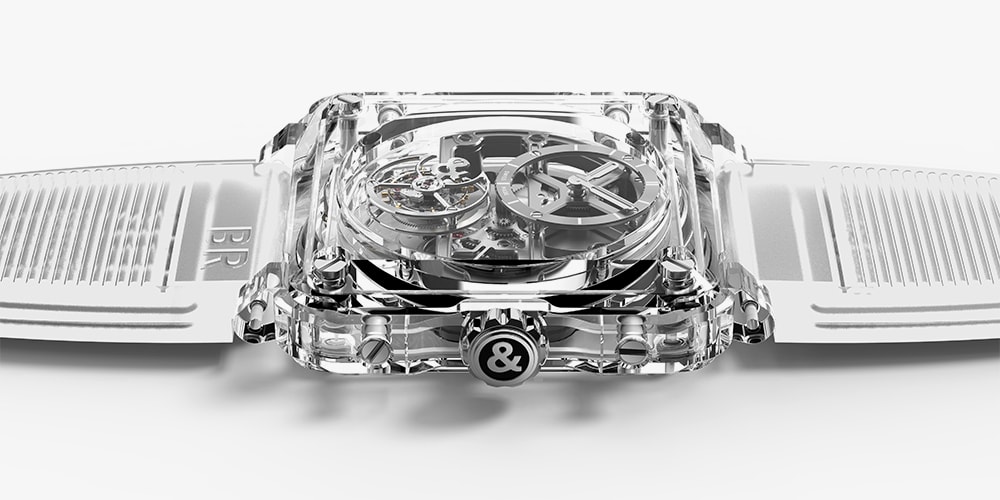 Bell & Ross делает упор на абсолютную прозрачность модели BR-X1 Skeleton Tourbillon Sapphire