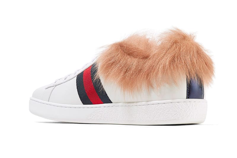 Gucci sneaker hot sale with fur