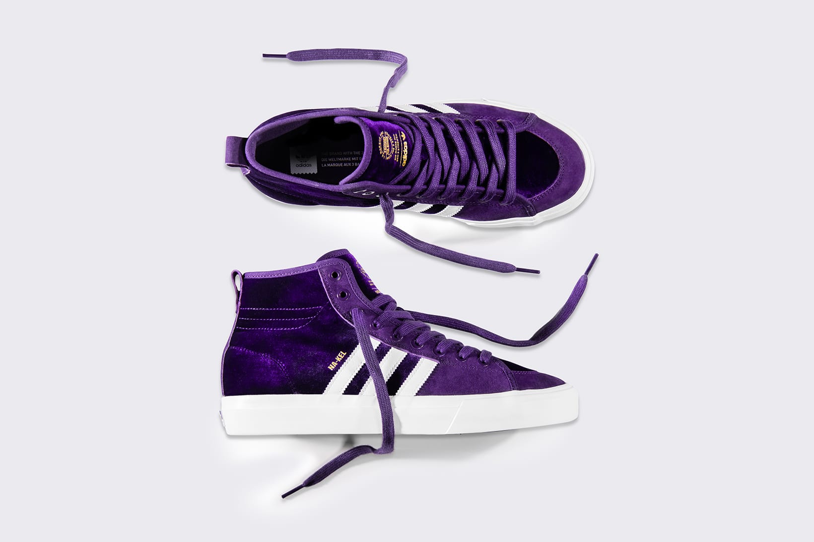 Na-Kel Smith x adidas Matchcourt High RX Purple | Hypebeast