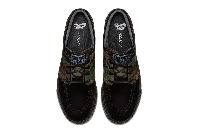 Nike Zoom SB Stefan Janoski Camo & Black Leather | Hypebeast