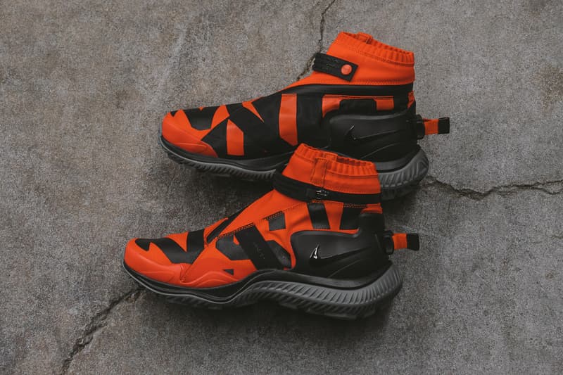 NikeLab ACG Gaiter Boot Team Orange Closer Look | HYPEBEAST