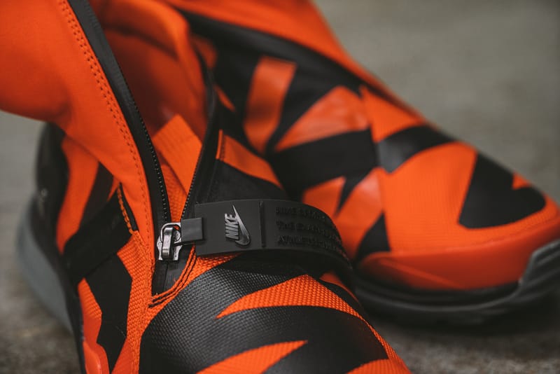 NikeLab ACG Gaiter Boot Team Orange Closer Look Hypebeast