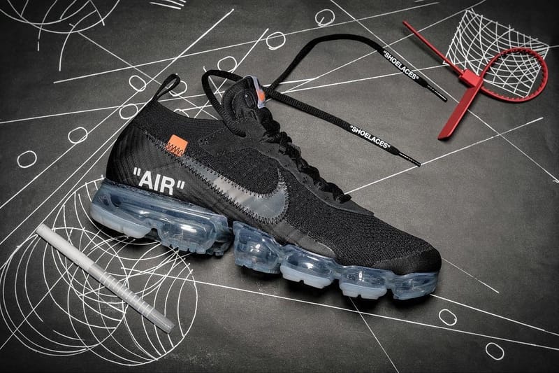 Off White x Nike Air VaporMax Black Model Hypebeast