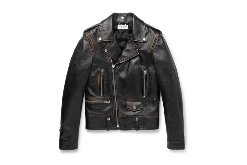 Saint Laurent Biker Jacket Burnished Leather | Hypebeast