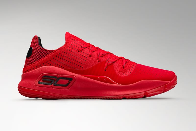 Red steph curry 4 on sale