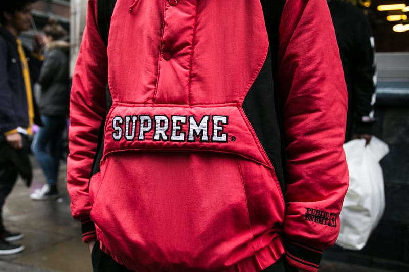 Supreme public enemy top starter jacket