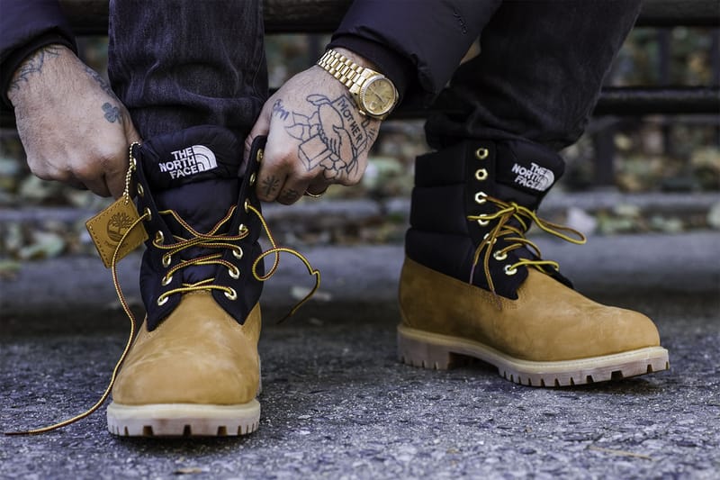 North face on sale timberlands boots