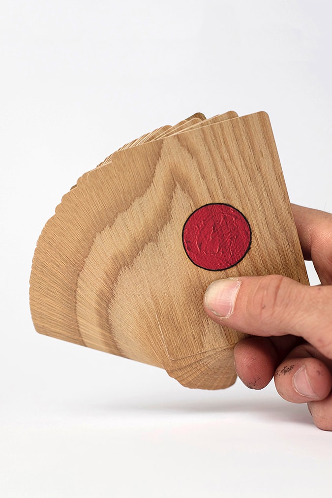 Tom Sachs "Japan Deck" Plywood Playing Cards Hypebeast