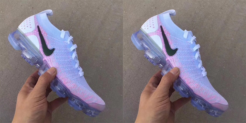 vapormax flyknit 3 pink and white