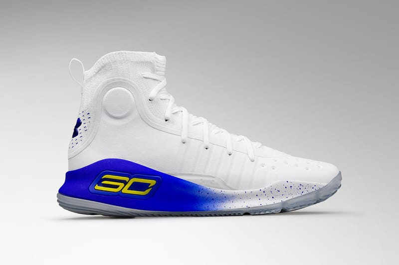 Curry 4 on sale white blue