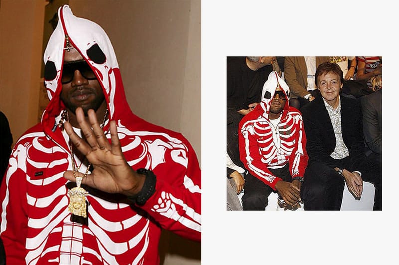 Kanye west shop skeleton hoodie