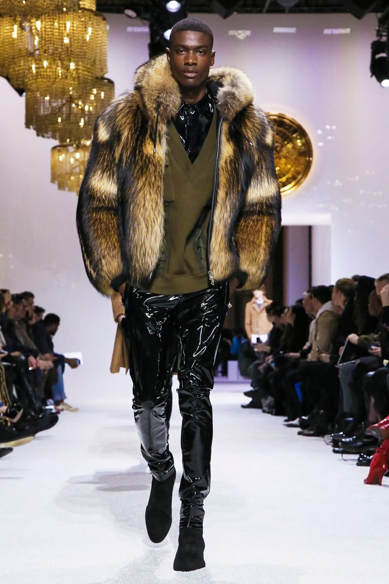 Balmain on sale fur coat